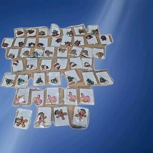 Lot of 46 Vintage Mini Jo-ann "Tis The Season" Christmas Craft Items